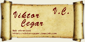 Viktor Čegar vizit kartica